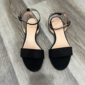 A New Day black suede sandals